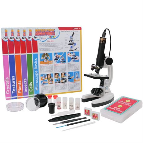 AmScope IQCREW Kid's Premium 85+ Piece Microscope