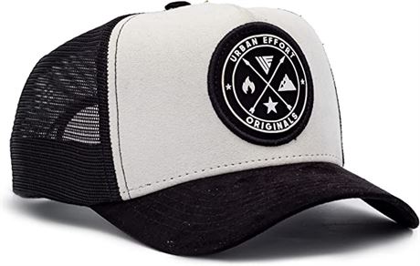 Urban Effort Mesh Back Cap - Black/White