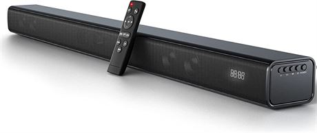 Miuscall-C Soundbar 32 Inch, Sound Bar Built-in 4 Speakers and 2 Bass Tubes