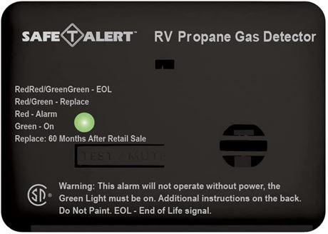 Safe-T-Alert 20-441-P-BL Mini Hard-Wired Propane/LP Gas Alarm