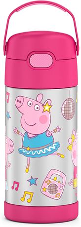 THERMOS FUNTAINER 12 Ounce Stainless Steel Vacuum Insulated Peppa Pig