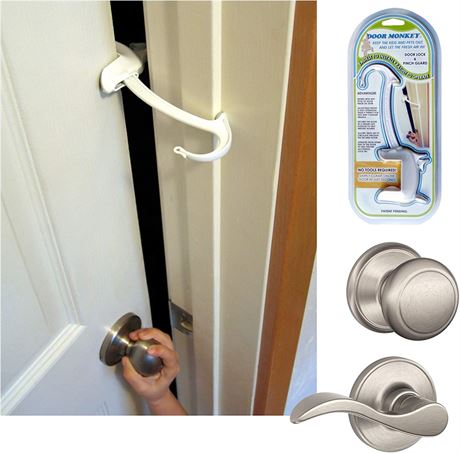 DOOR MONKEY Child Proof Door Lock & Pinch Guard