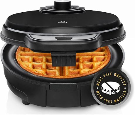 Chefman Anti-Overflow Belgian Waffle Maker w/Shade Selector