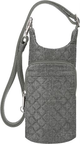 Travelon Anti-Theft Boho Water Bottle Tote, Gray