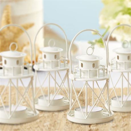 By The Sea Lighthouse Tea Light Holders - Set of 4