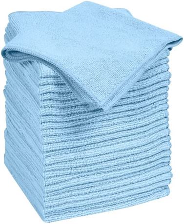 Quickie Microfiber Cleaning Cloth 14 X 14" - Blue - 24 Pack