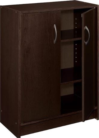 ClosetMaid 8925 2-Door Stackable Laminate Organizer, Espresso