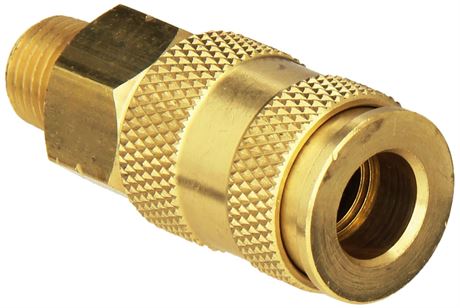 Milton Industries S-765 1/4-Inch MNPT Brass Body, Single