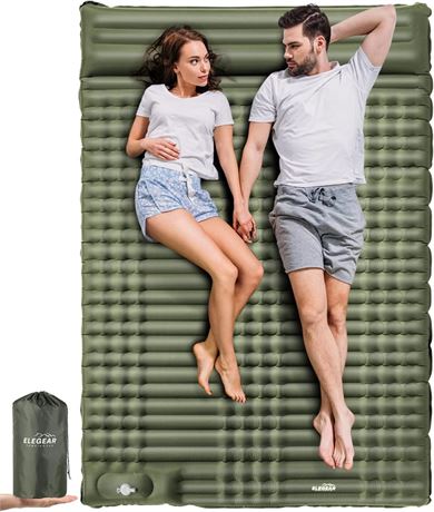 Elegear Double Sleeping Pad for Camping - Green