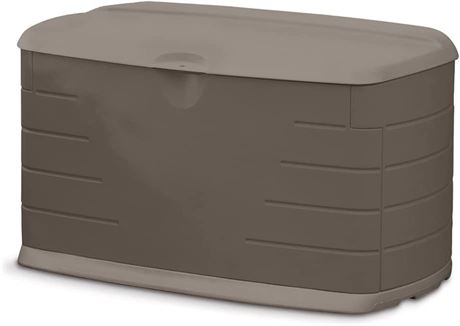 Rubbermaid Outdoor Medium Deck Box with Seat Green 73 Gallon