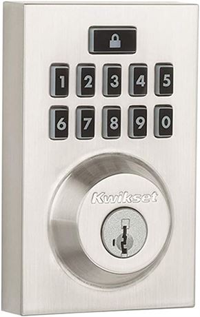 Kwikset Smartcode 913 Electronic Deadbolt, Satin Nickel