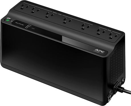 APC UPS Battery Backup and Surge Protector, 600VA