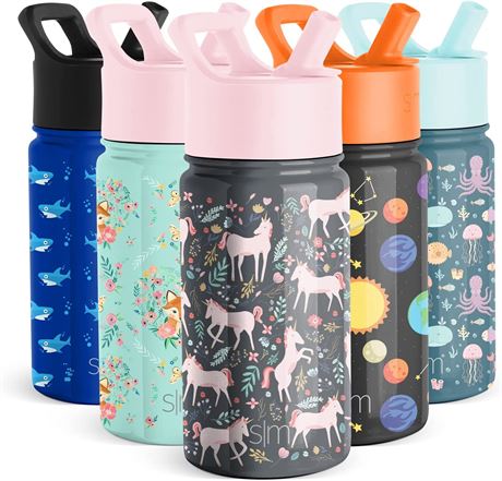 Simple Modern Kids Water Bottle with Straw Lid