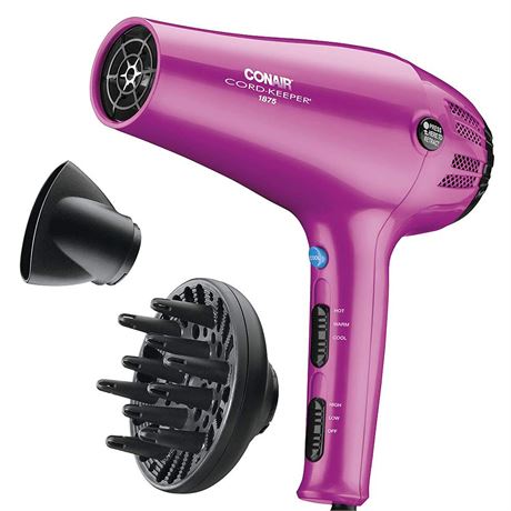 Conair Hair Dryer 1875W Cord-Keeper Blow Dryer