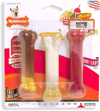 Nylabone Flavor Frenzy Power Chew Triple Pack