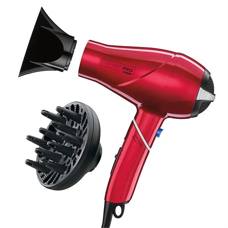 INFINITIPRO BY CONAIR Travel Hair Dryer - Red