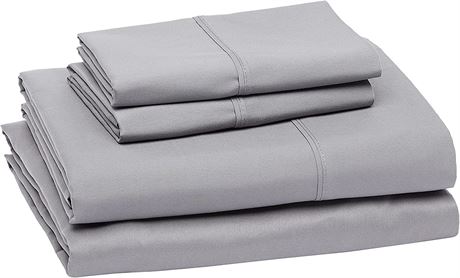 Lightweight Microfiber Bed Sheet Set with Queen Dark Gray