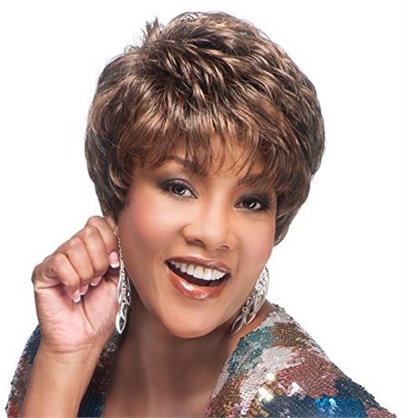 Vivica A. Fox AMY-V Synthetic Fiber, PS Cap Wig in Color 34