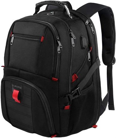 YOREPEK Travel Backpack, Extra Large - Black