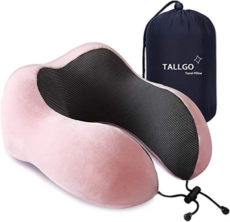 Memory Foam, Travel Neck Pillow, Pink