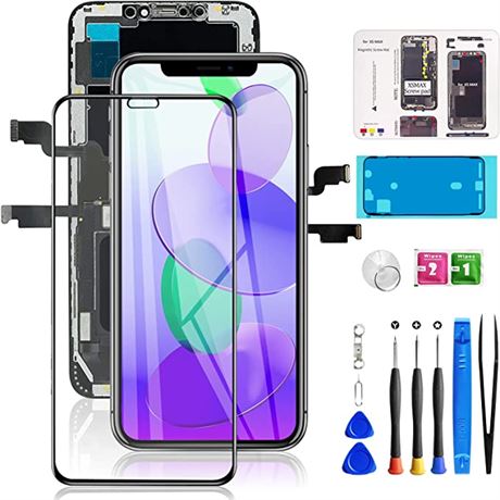 iPhone Xs Screen Replacement, Repair Tool Kit Waterproof Frame Adhesive Sticker