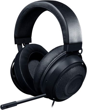 Razer Kraken Gaming Headset: - 3.5 mm Headphone Jack - Classic Black