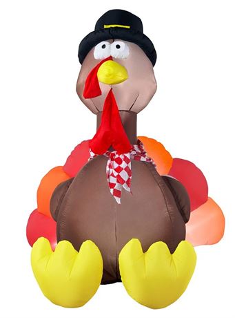 Gemmy Airblown Inflatable Original Turkey, 6Ft