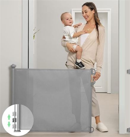 Retractable Baby Gate, Momcozy Mesh Baby Gate