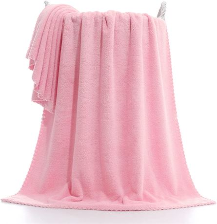 3 Pieces Coral Pink House Towel Sets