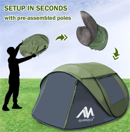 ayamaya Pop Up Tent Easy for Camping/Hiking