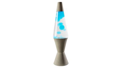 17 Inch Gray and Blue Lava Lamp