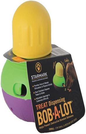 Starmark Treat Dispensing Bob-a-Lot Dog Toy, All Breed Sizes