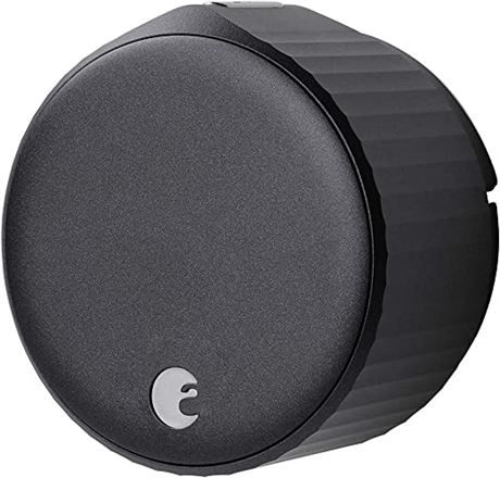 August Wi-Fi, (4th Generation) Smart Lock, Matte Black