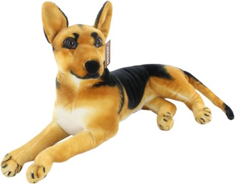 JESONN Realistic Stuffed Animals German Dog Shepherd Plush Toys (18.9 Inch)