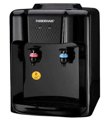 Farberware Freestanding Hot and Cold Water Cooler Dispenser