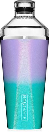 BroMate Shaker, 20oz Triple-Insulated Stainless Steel Cocktail Shaker (Aqua)