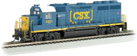 Bachmann Med Gp-40 Locomotive With Headlight - Blue