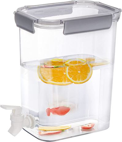 Plastic Drink Dispenser with Spigot, 1.2 Gallon