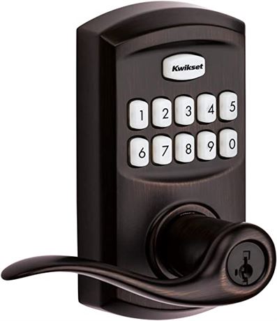 Kwikset SmartCode 917 Keypad, Keyless Entry Lever Deadbolt Door Handle