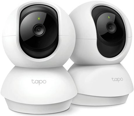 TP-Link Tapo 2K Pan/Tilt Security Camera 2-Pack