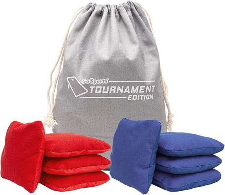 GoSports Dual Sided Cornhole Bean Bags - Missing 1 blue bag