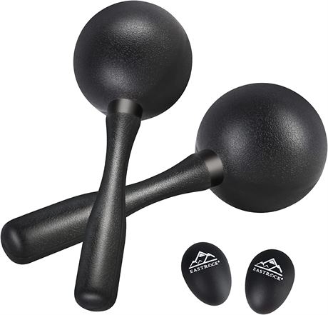 EASTROCK Maracas Shaker and Sand Hammer Hand Rattles ABS