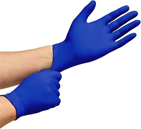 Inspire Nitrile Exam Gloves Cobalt Blue | 4.5 Gloves Disposable Latex Free