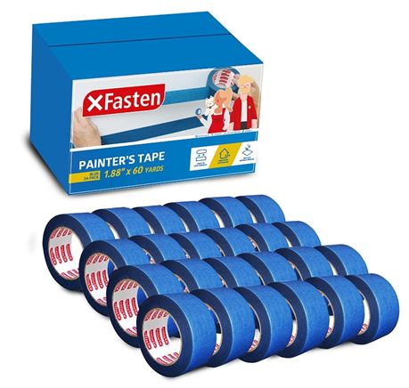 XFasten Blue Painters Tape Bulk