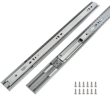 Pair Heavy Duty Drawer Slides 22 inch Soft Close Ball Bearing Drawer Slides