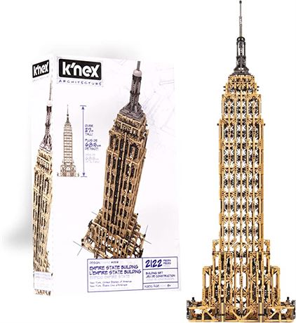 K�NEX Architecture - Empire State Building � New Building Set, 2122 Pieces