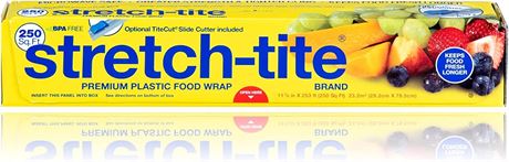 Stretch-Tite Premium Plastic Food Wrap (250 SQ FT)