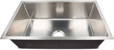 Lippert Better Bath 385313 Single Square Sink, 27" x 16" x 7" (Stainless Steel)