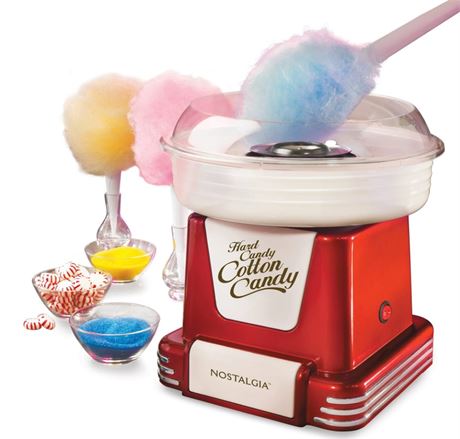 Nostalgia Retro Hard & Sugar Free Candy Countertop Cotton Candy Maker