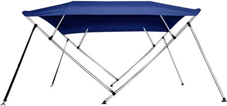 Bimini Tops for Boat Cover 4 Bow 8 ft. Long with Frame Canvas Hardware Kit